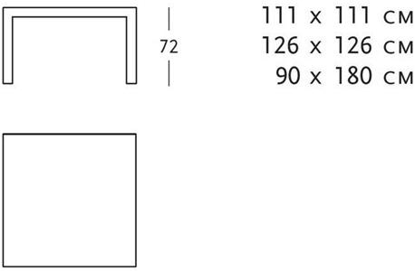 Zanotta Квадратный сотовый стол Quaderna sun-id-1423165 - Вид №1