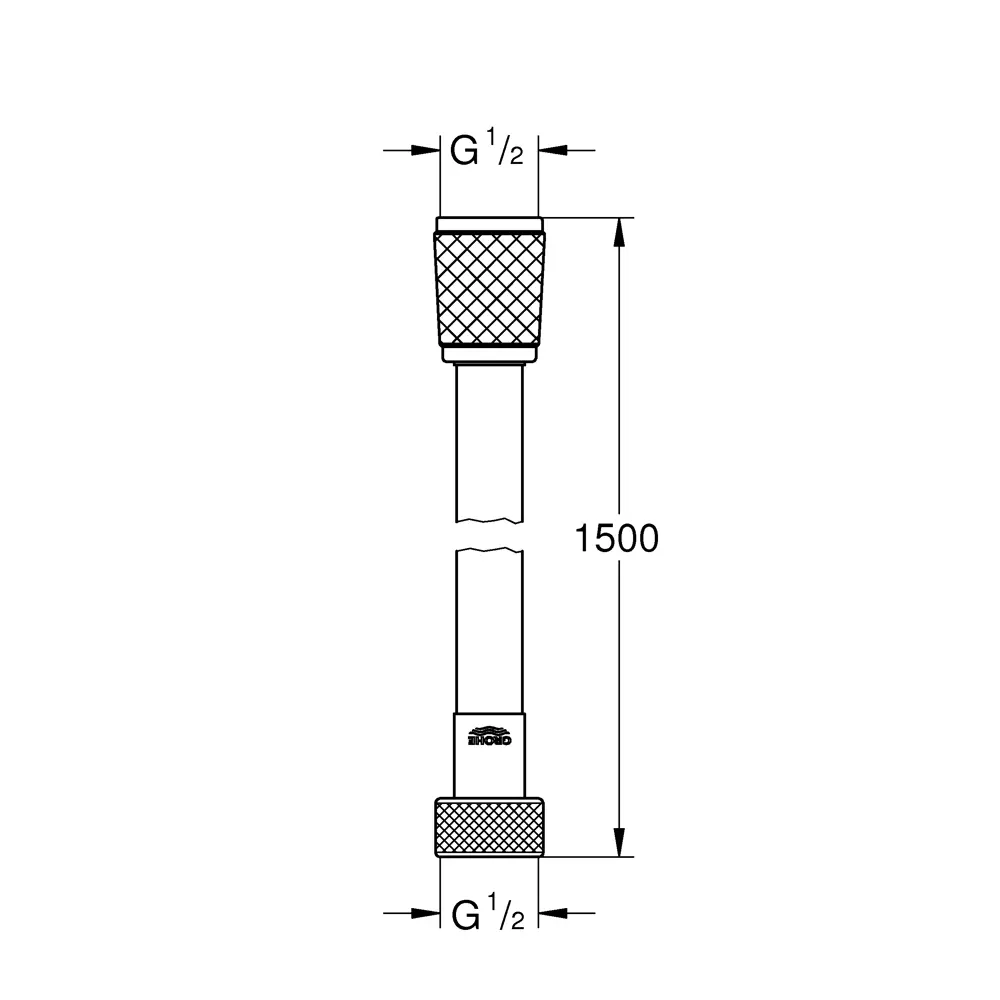 Шланг для душа Grohe 1.5 м ПВХ цвет хром 18234518 STLM-2099844  - Вид №2