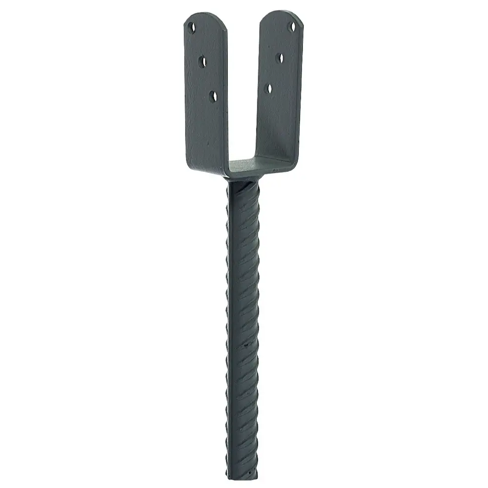 Основание колонны бруса на 200 мм 50х100 мм цвет серый ПЕТРОТЕХ STLM-2088140