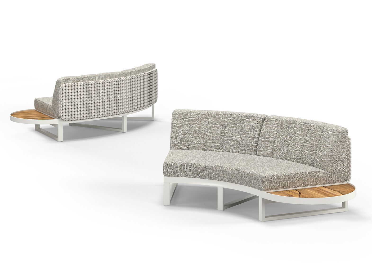 Модульный изогнутый садовый диван из ткани MAMAGREEN Munia ARCH-00125657