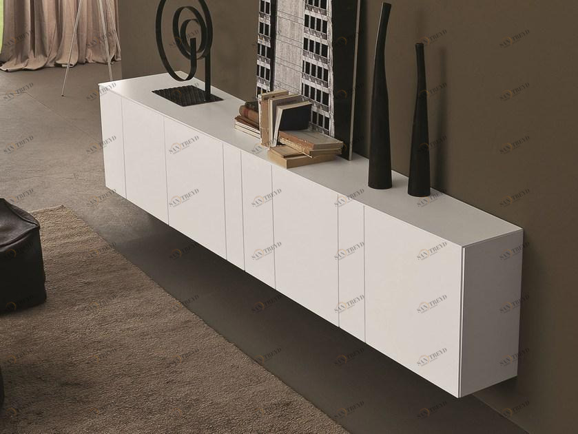 Presotto Лакированный подвесной буфет с распашными дверцами Inclinart sun-id-1363772