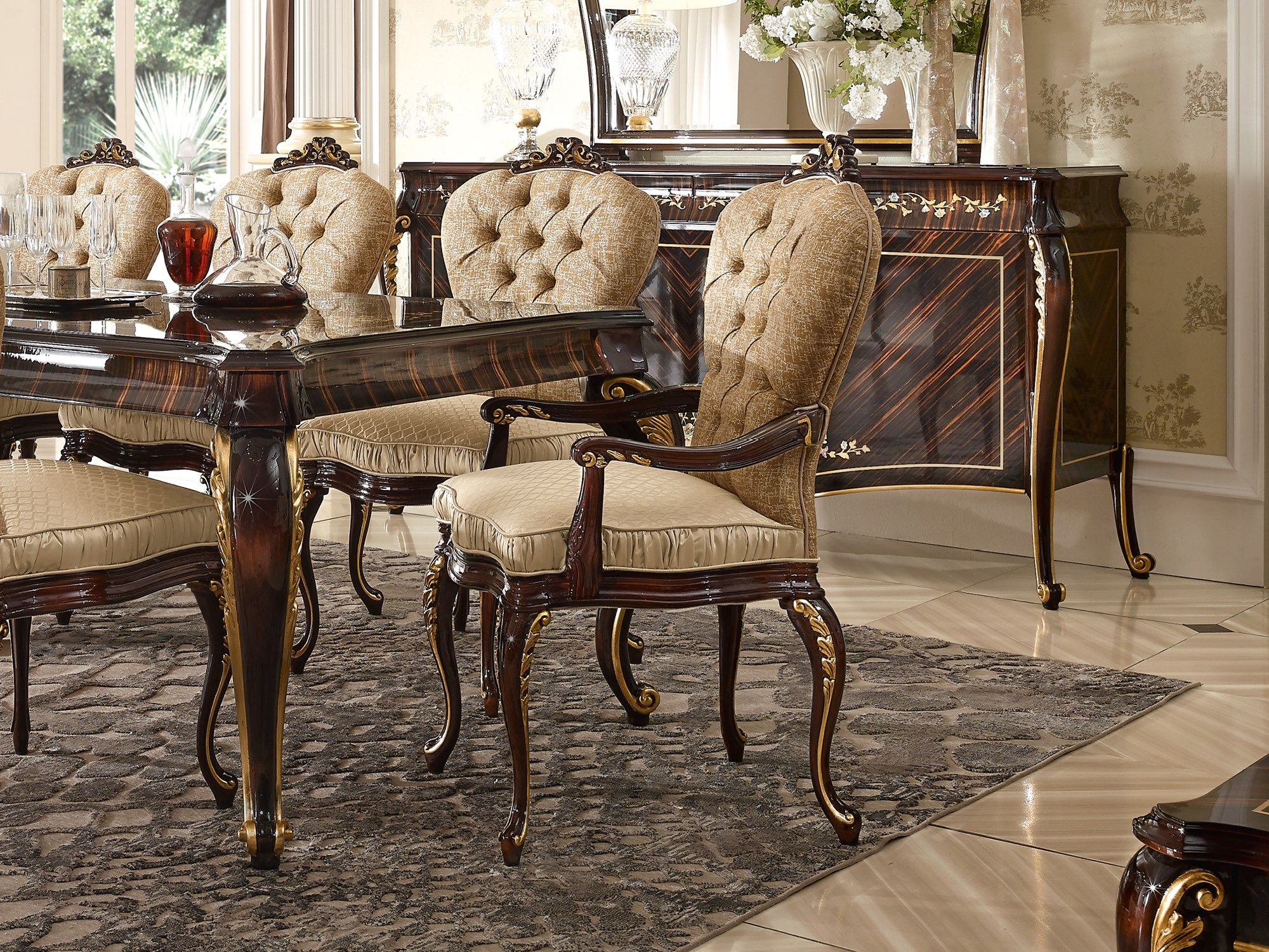 Тканевый стул с подлокотниками A.R. Arredamenti Ricasoli ARCH-00104723 - Вид №3