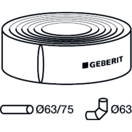 312.921.00.1 Звукоизолирующий рукав Geberit из ПЭ Geberit  - Вид №3