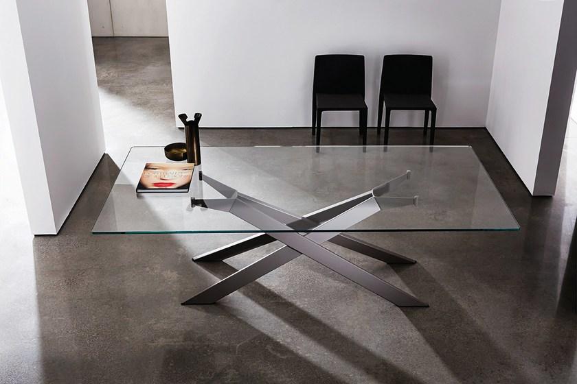 Sovet italia Прямоугольный стеклянный стол sun-id-1463005 - Вид №4