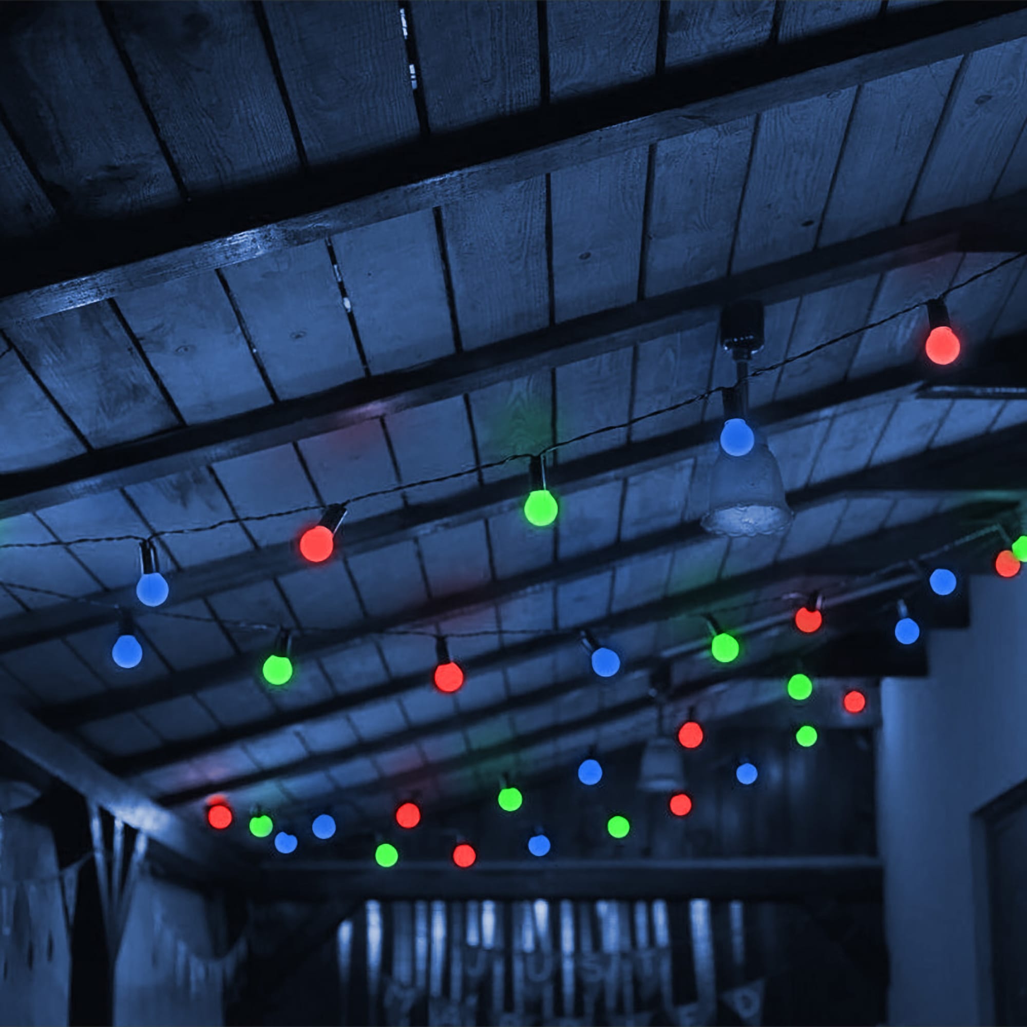 82341997 Электрогирлянда наружная нить «Лампочки» 2.4 м 6 LED мультисвет Santreyd  - Вид №4