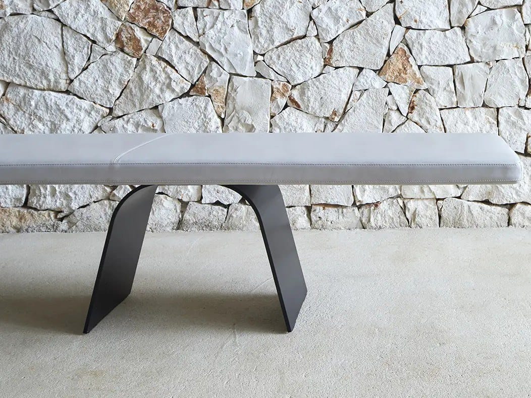 Деревянная скамья с металлическим основанием Amura Desco ARCH-00077147 - Вид №1