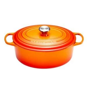 Утятница чугунная Le Creuset, Ø27 см, оранжевая