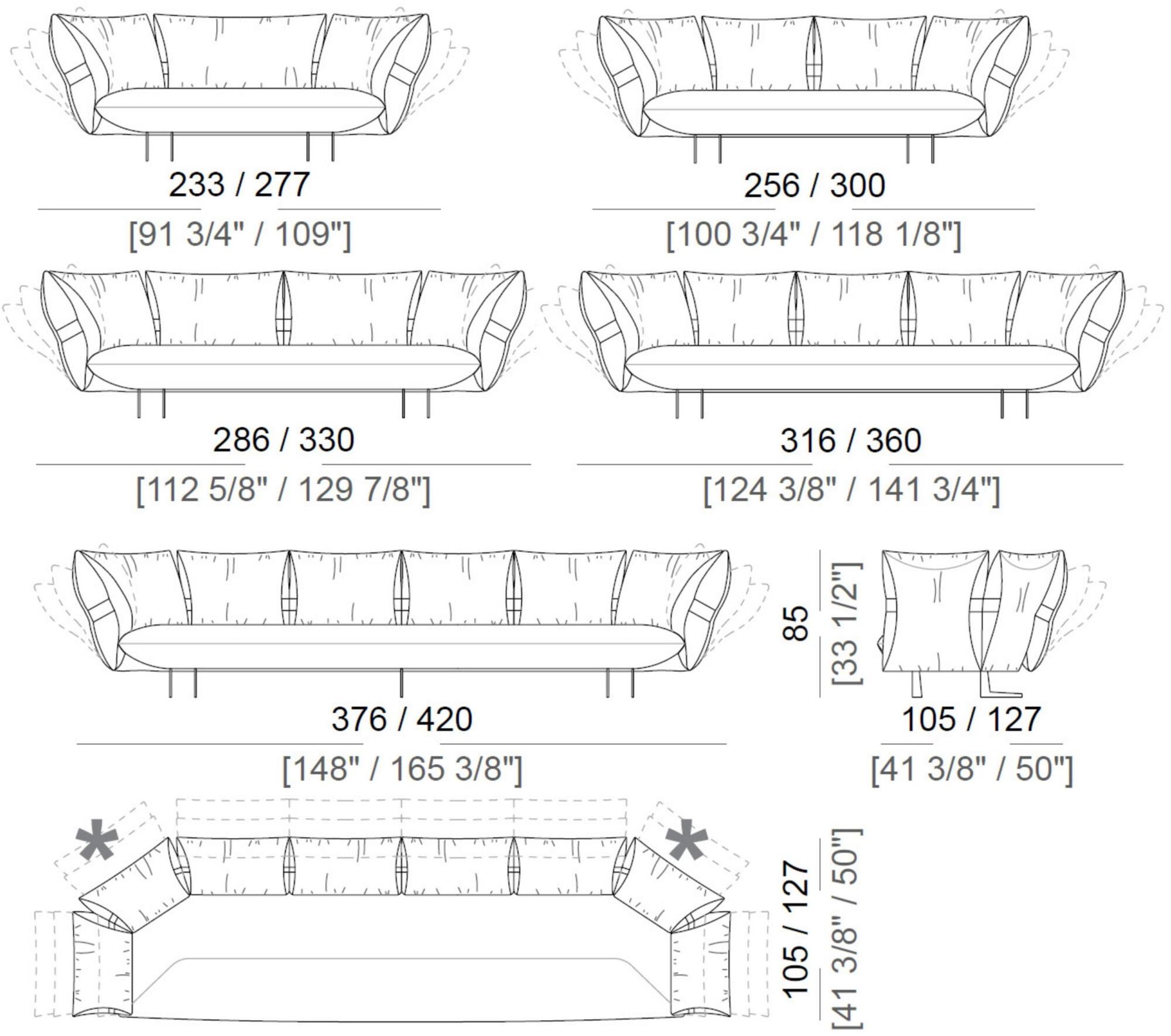 Arketipo Диван из ткани Smooth operator sun-id-1347804 - Вид №7