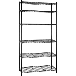 Стеллаж сетчатый Konsensa 90x35x180 см цвет черный