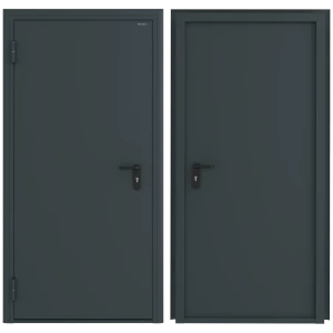 Дверь техническая 88x205 см левая цвет RAL7016 84836057 STLM-2158756