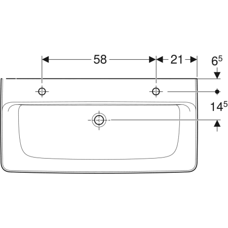 501.722.00.1 Накладная раковина Geberit Renova Plan Geberit  - Вид №30