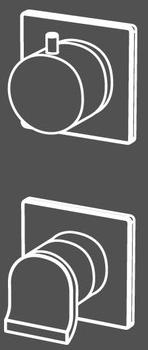 Radomonte Смеситель для душа из нержавеющей стали с переключателем Okami Okm5 - Вид №1