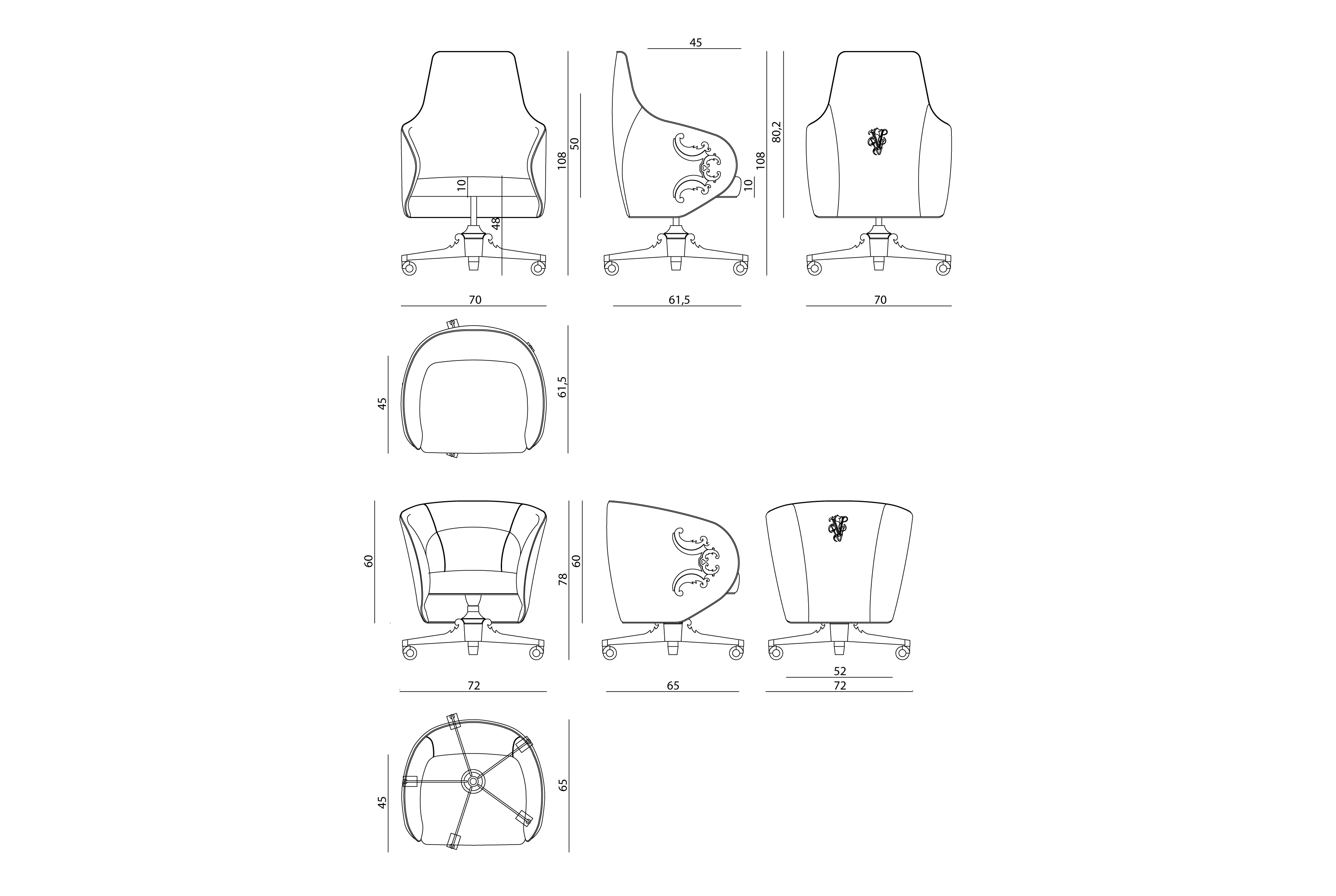 Mac Kenzie Вращающееся кресло Visionnaire  - Вид №5