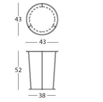 Стальной садовый стол с подносом MEMEDESIGN COSTANCE ARCH-00112630 - Вид №3