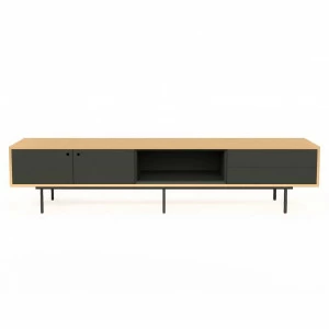 Тумба под телевизор длинная черная Ultra BRAGIN DESIGN  256525 Бежевый;черный