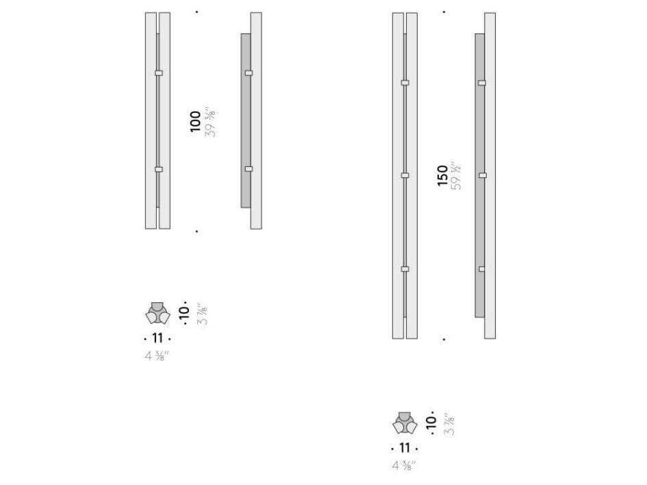 Бронзовый светодиодный настенный светильник с диммером DE PADOVA Cut Back ARCH-00002071 - Вид №2