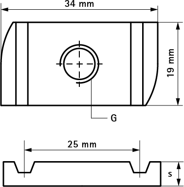 65188008 BIS Strut Канальные гайки (BUP1000) монтаж в профиле Strut walraven  - Вид №1