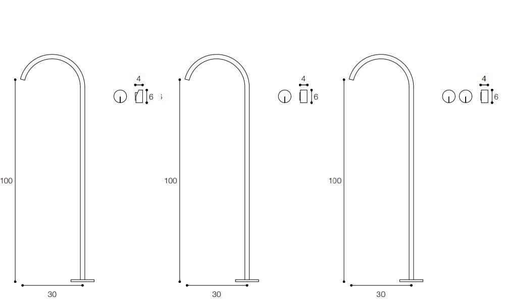Смеситель для раковины из нержавеющей стали Falper водоносный горизонт ARCH-00152822 - Вид №4