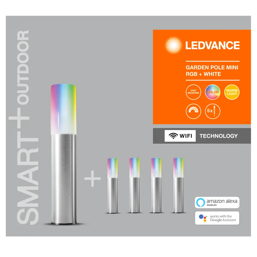Садовый светильник ночник Mini RGBW 3.8 Вт 80 Лм IP65 89139643 STLM-2152417 LEDVANCE 
