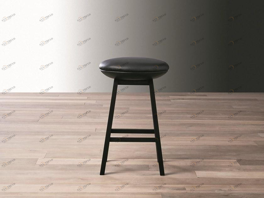 Meridiani Стул из мягкой кожи с подставкой для ног Jo & jill sun-id-1475556