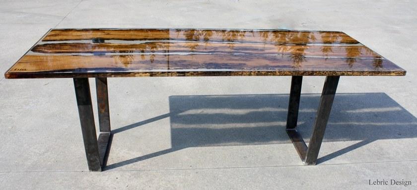 ANTICO TRENTINO Прямоугольный обеденный стол Lebrìc design - legno e resina sun-id-1416809 - Вид №2