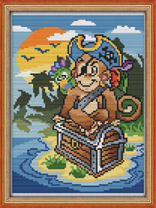 18х23см Набор для вышивания Н №11 №245 "Пират" LUTARS