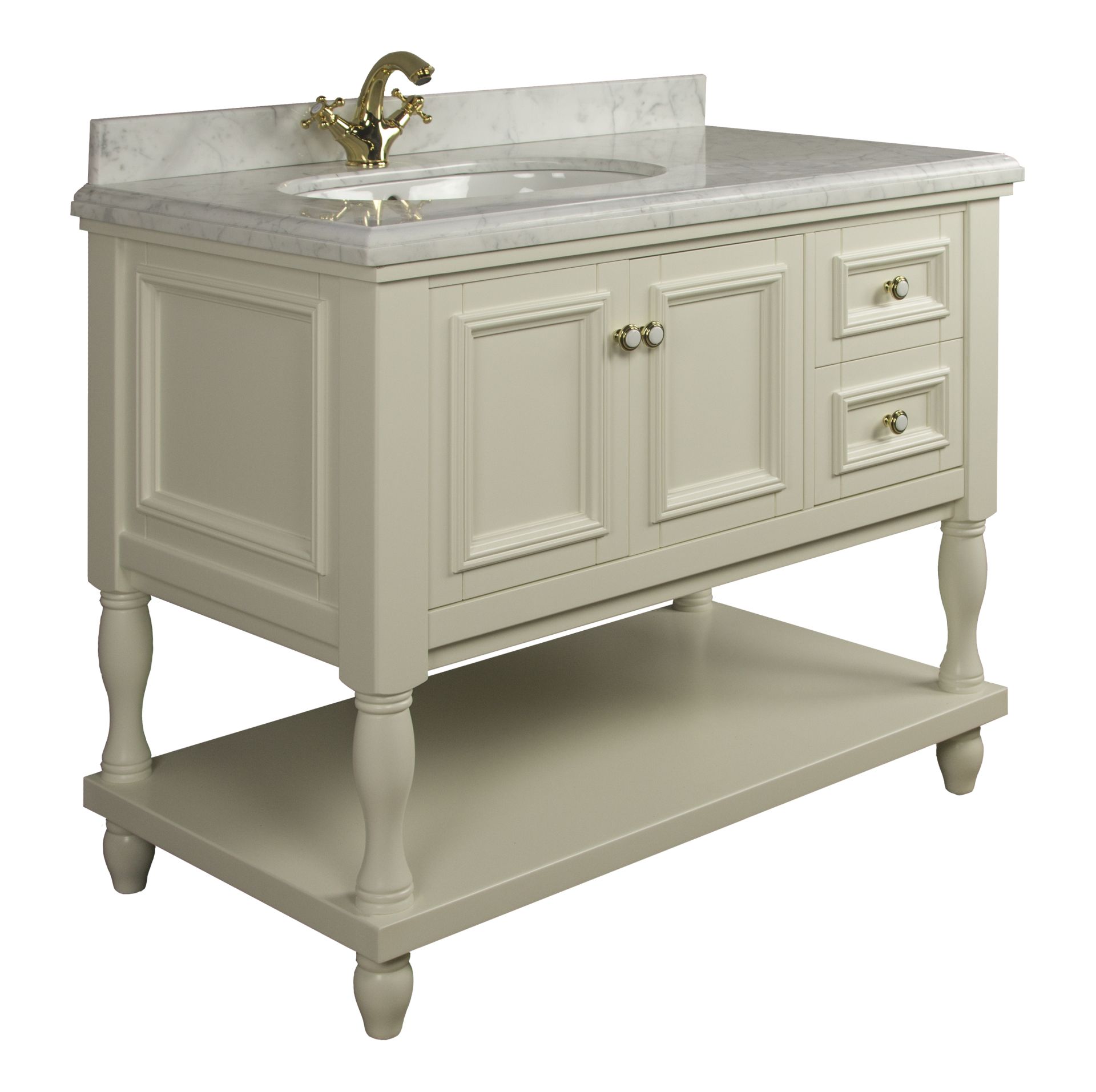 Тумба EDEN 105 арт. TS-8003-CR Правая Белый Tessoro TS8003CWR - Вид №2