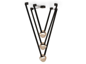 Алюминиевый и стеклянный светодиодный подвесной светильник