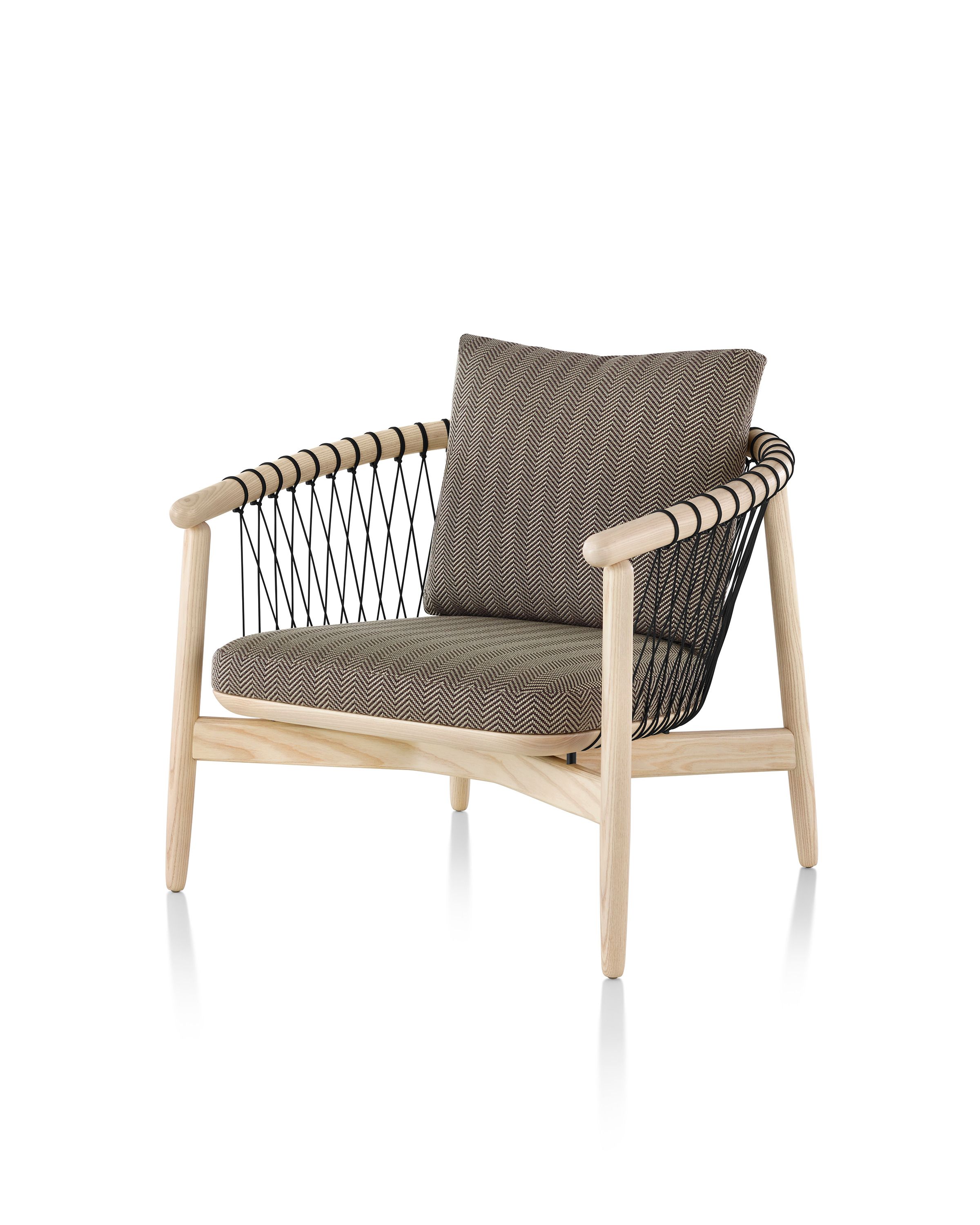 Кресло из дерева и ткани с подлокотниками Herman Miller Crosshatch ARCH-00123148 - Вид №14
