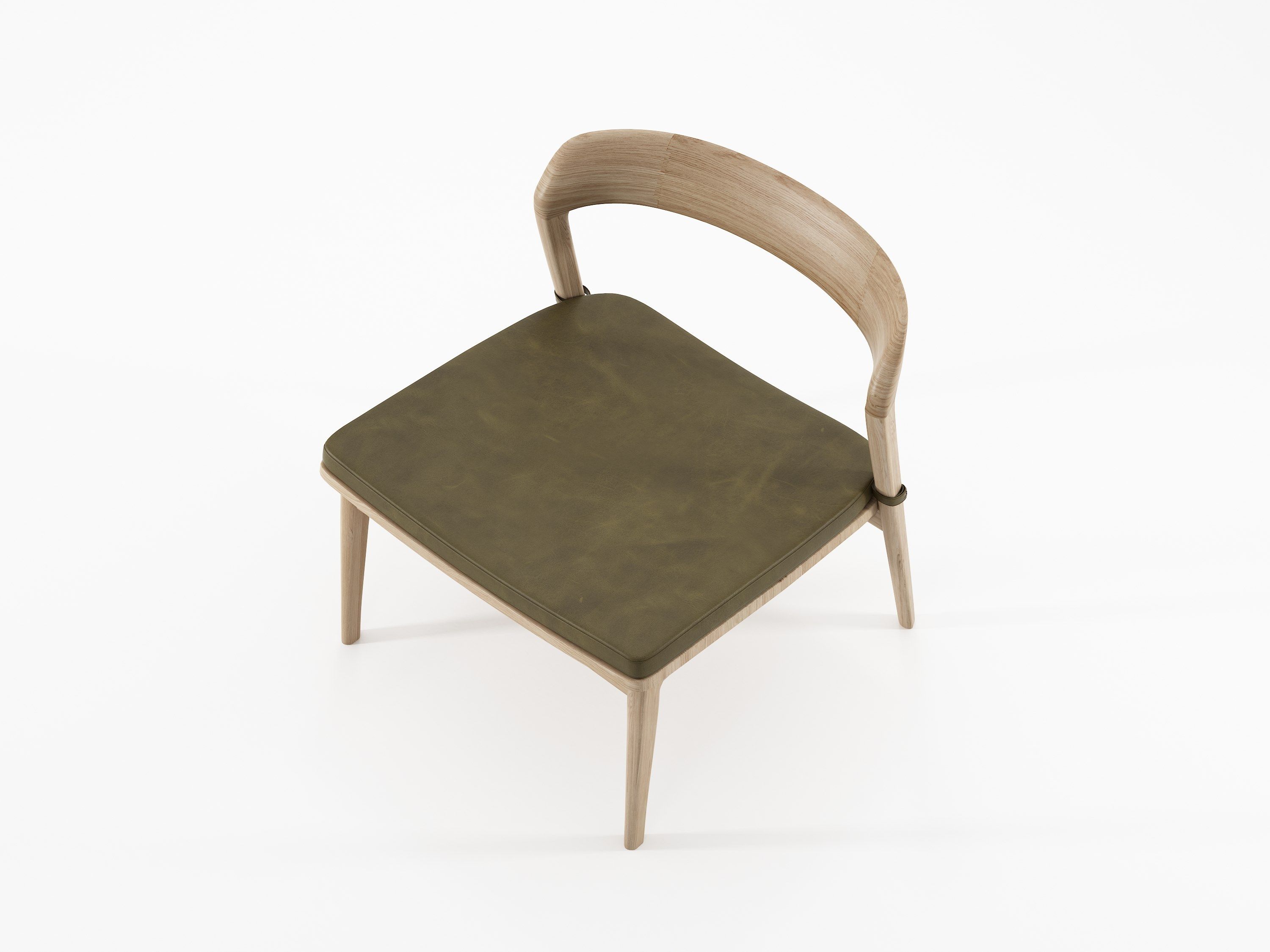 Кресло из массива дерева с мягким сиденьем KARPENTER Grasshopper ARCH-00069382 - Вид №5