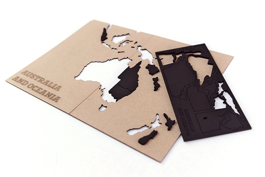 1601-11 new Пазл «карта мира» черная 150х90 см new Mimi  - Вид №12