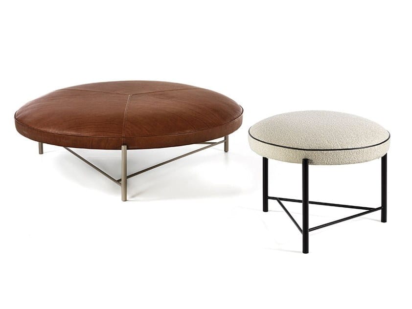 Круглый пуф из ткани Frigerio Santamonica ARCH-00080794