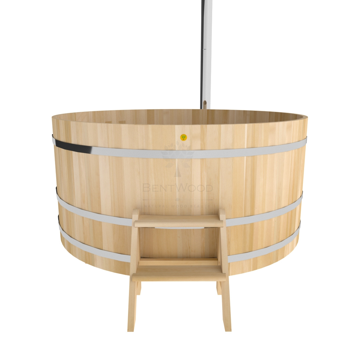 1618 Фурако из кедра D=2.1 с наружной печкой. Высота 1,0м. Исполнение "Премиум". Alyarus  - Вид №2