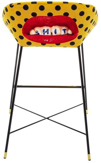 Seletti Высокий табурет из ткани со спинкой Seletti wears toiletpaper 16167 - Вид №4