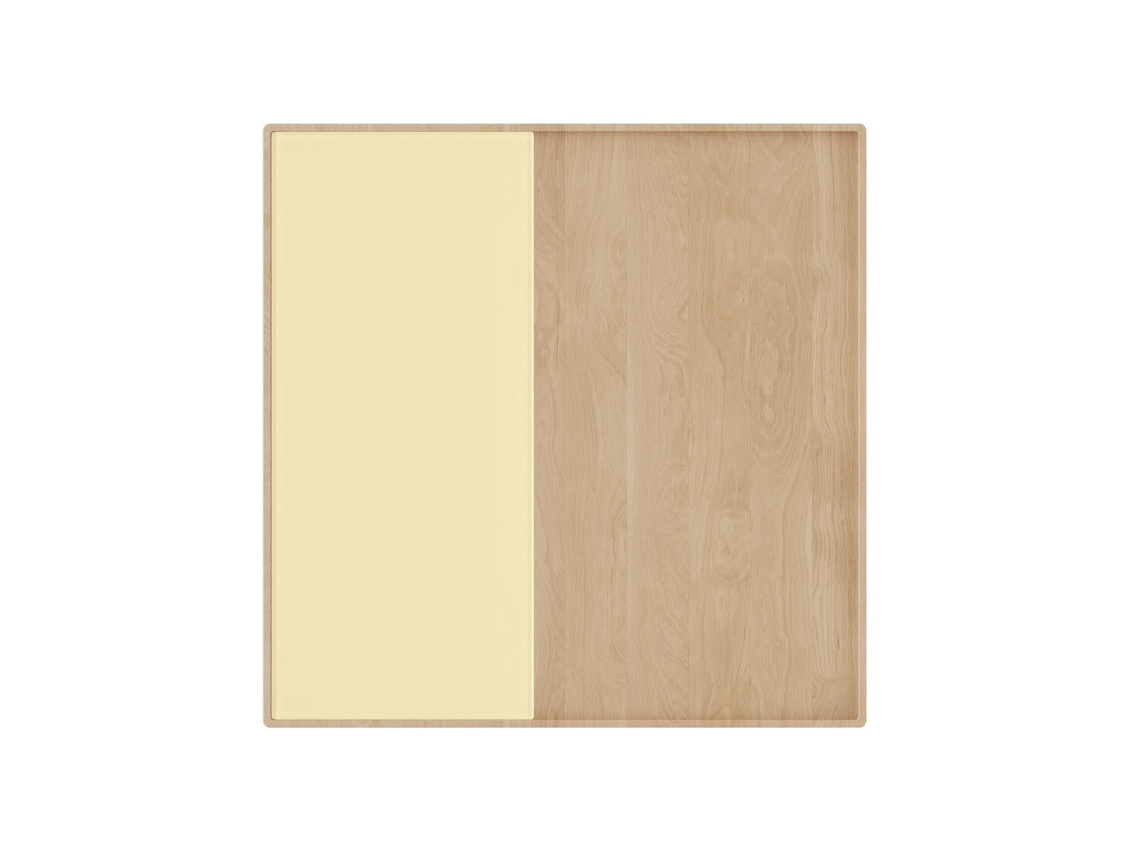 Квадратный журнальный столик из дерева и стекла Noah Living Piet ARCH-00138054 - Вид №1