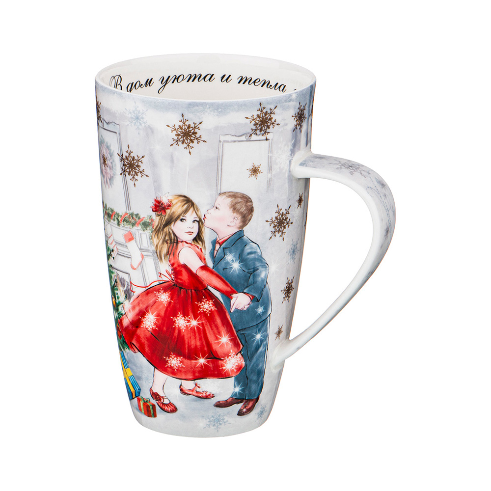 415-2090 Посуда фарфоровая Кружка "С НОВЫМ ГОДОМ!" 400 мл Lefard 
