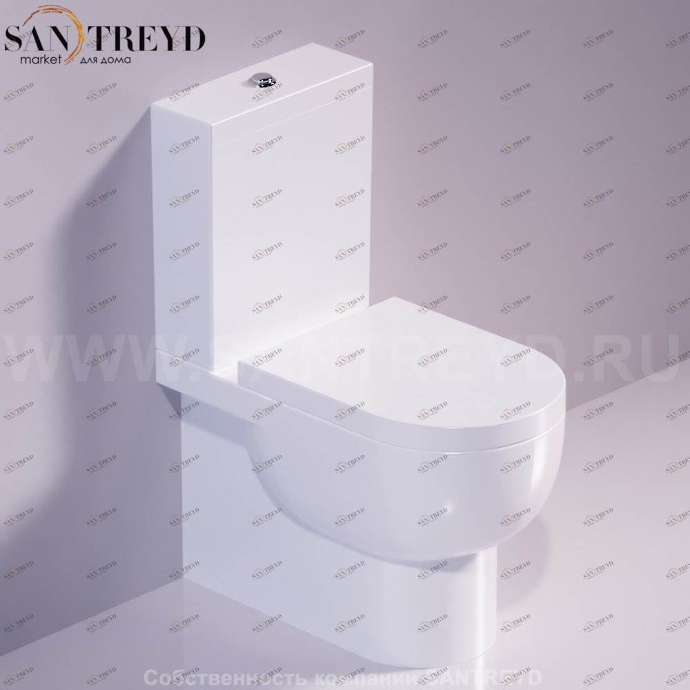 EL07BIANCO Компакт унитаз с бачком Белый Simas E-Line Италия