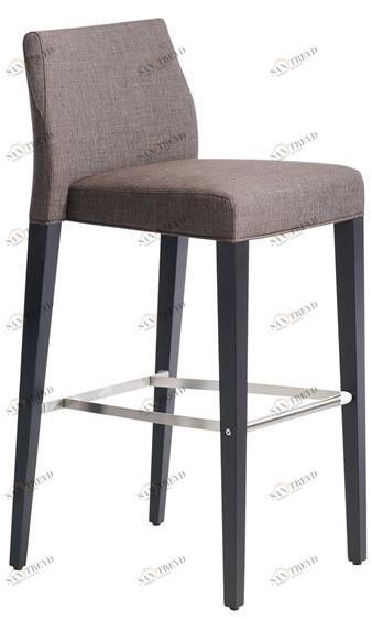 Potocco Высокий табурет из ткани с подставкой для ног Slice 772/a