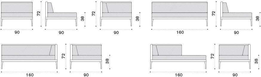 Ethimo Модульный садовый диван из материала ethimo lightwick® Infinity sun-id-1406348 - Вид №10