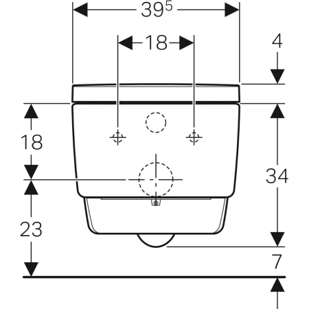 146.214.21.1 Подвесной унитаз настенный Белый Geberit  Германия  - Вид №3