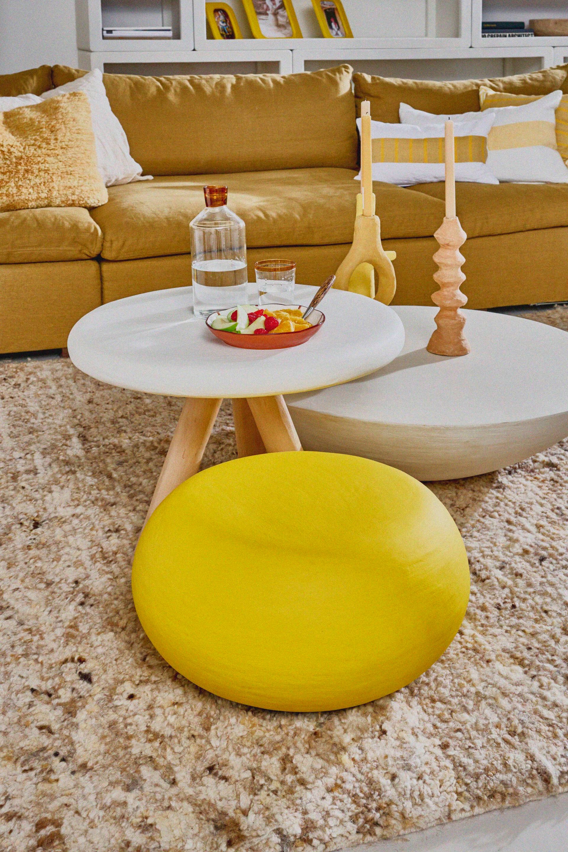 Круглый гипсовый пуф POMAX PRETORIA ARCH-00084080 - Вид №8