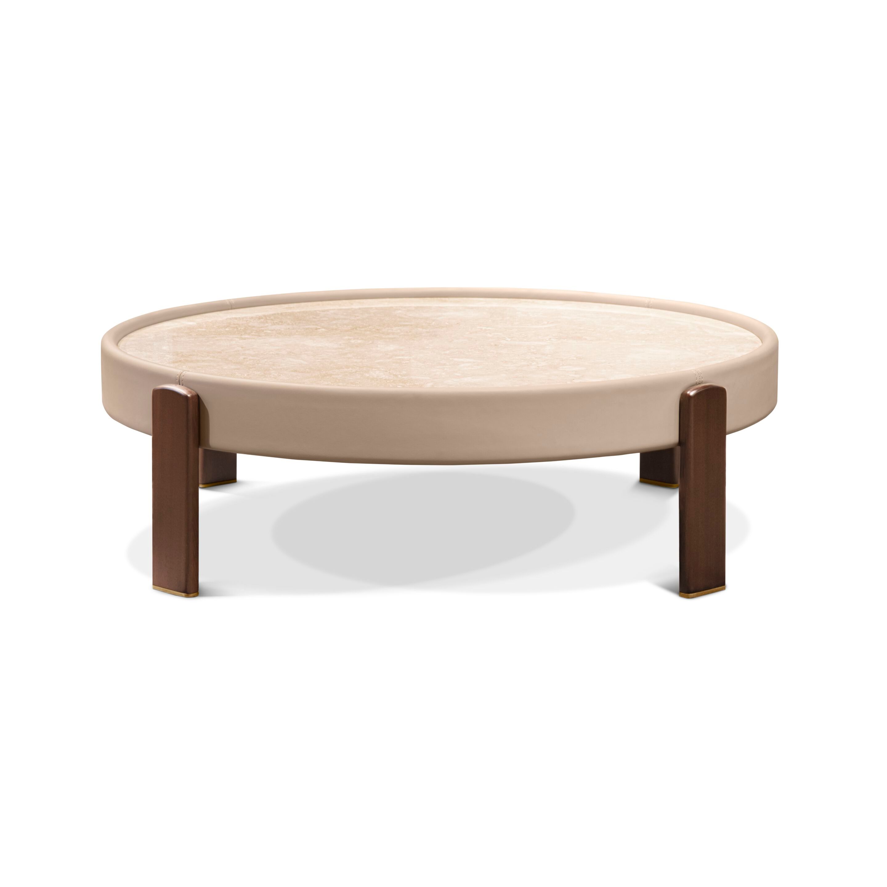 Мраморный низкий круглый журнальный столик Formitalia KEAN ARCH-00044657 - Вид №5