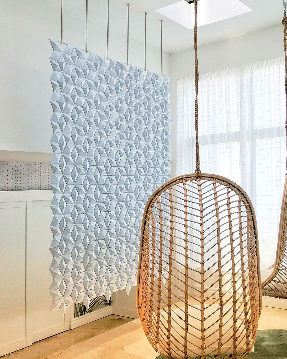 Подвесная перегородка bloomming FACET 204x265cm azzurro ARCH-00131632 - Вид №1