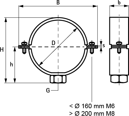 4347125 BIS Хомуты 434 для PE-труб нерж. для пластмассовых труб walraven  - Вид №1