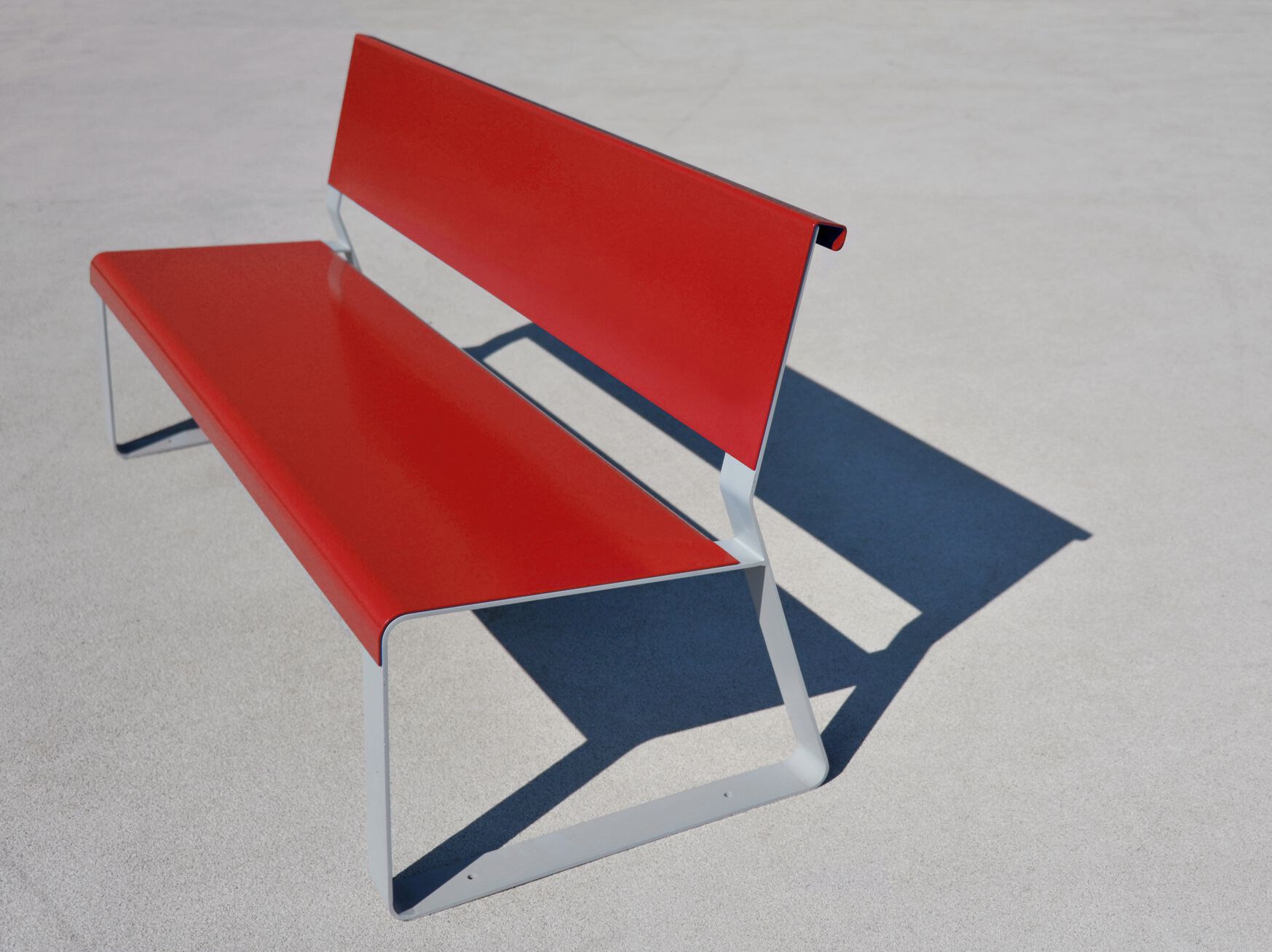 Оцинкованная стальная скамья со спинкой Viscio Urban Design MATKA ARCH-00050896 - Вид №2