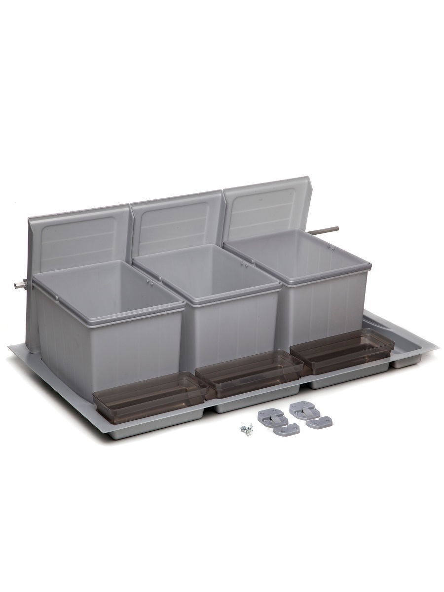 Система сортировки мусора Omega Top 900/36 Metallic Grey NAVAKO 10140 - Вид №2