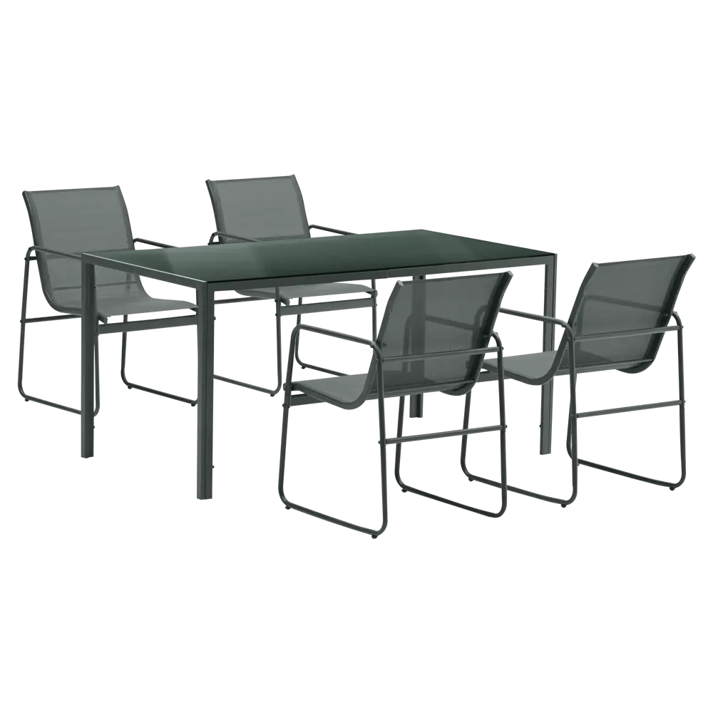 Садовый стол нераздвижной BEGINIA Tomari 150x80x73 см сталь темно-зеленый STLM-2146918 - Вид №11