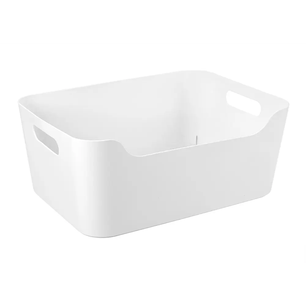 Комплект корзин Scandi 34x14x24 см пластик без крышки цвет белый 3 шт БЫТПЛАСТ Эконова STLM-2126348 - Вид №8