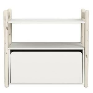 Гарнитур Mini В, 1 полка и 1 комод, белый, искусственно состаренный