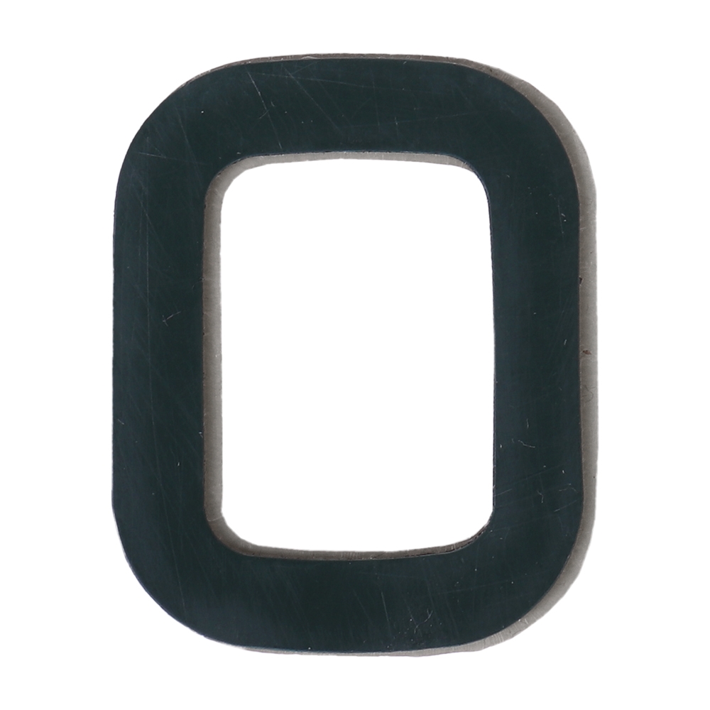 Дверной номер  «0», 32х5х40 мм, матовое серебро LJPS0074 Public Steel Россия  - Вид №1